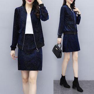 Set: Zip Jacket + Pencil Skirt