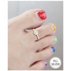 Smile Silver Ball-chain Toe Ring
