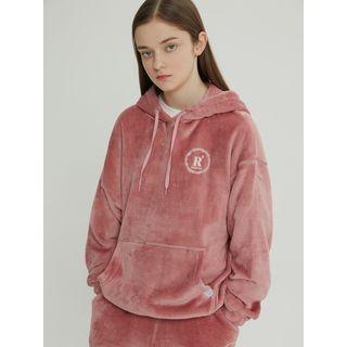 Snug Club Oversized Fleece Hoodie Pink - One Size
