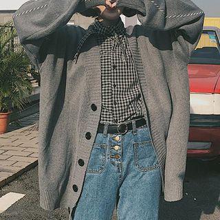 Oversized Cardigan Gray - One Size