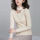 Mock-neck Woolen Sweater