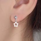 Flower Alloy Dangle Earring 1 Pair - Silver - One Size