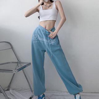 Cropped Tank Top / Short-sleeve T-shirt / Lettering Sweatpants (various Designs)