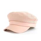 Punch-detailed Octagonal Hat