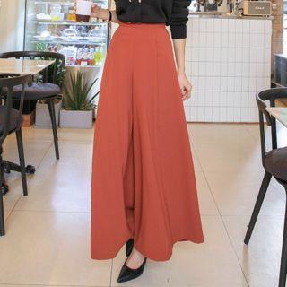 Zip-side Maxi Culottes