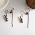Non-matching Rabbit & Star Earring / Clip-on Earring
