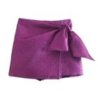 Tie Front Mini Skirt