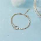 Alloy Asymmetric Bracelet Bracelet - Round - Bead - One Size