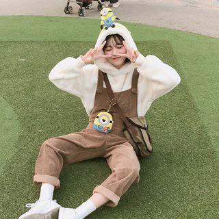 Fleece Hoodie / Corduroy Jumper Pants