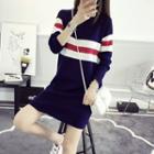 Stripe Long-sleeve Knit Jacket