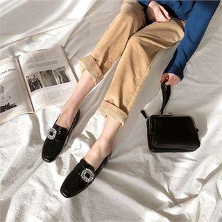 Jewel-buckle Loafers