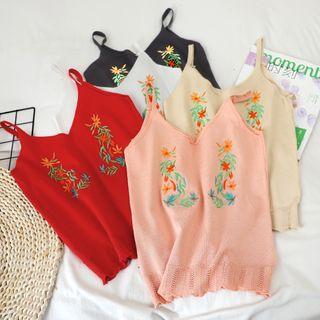 Flower Embroidered Camisole