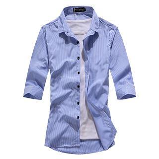 3/4 Sleeve Striped Shirt