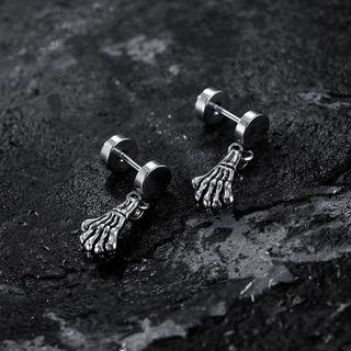 Palm Skeleton Stainless Steel Dangle Earring