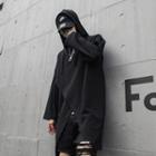 Slitted Oversized Hoodie
