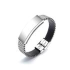 Fashion And Simple Glossy Geometric 316l Stainless Steel Bangle Silver - One Size