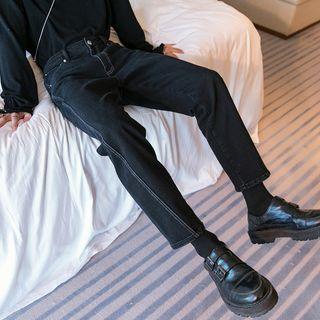 Straight Leg Stitch Jeans