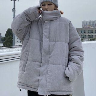 Long-sleeve Plain Corduroy Pants