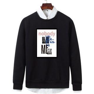 Applique Fleece-lining Pullover