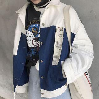 Color Panel Applique Jacket