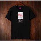 Flamingo Print Applique Short Sleeve T-shirt