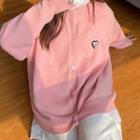 Round Neck Heart Cardigan