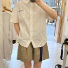 Short-sleeve Japanese Embroidered Shirt