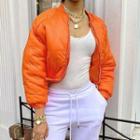 Padded Zip-up Cropped Jacket