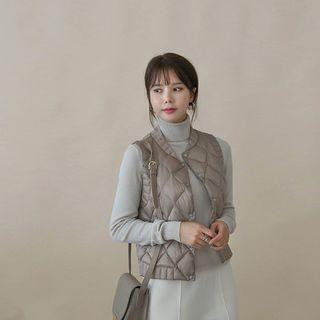 Quilted Duck-down Padded Vest
