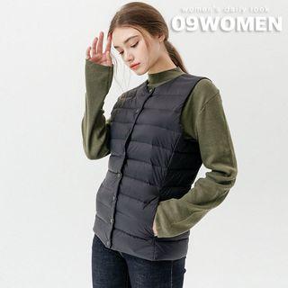 Lightweight Round-neck Duck-down Vest
