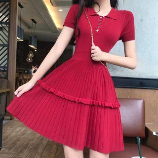Short-sleeve Slim-fit Dress