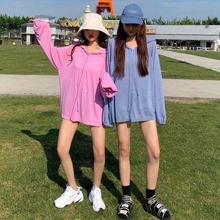Chiffon Hooded Jacket