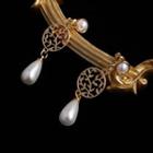 Branches Alloy Faux Pearl Dangle Earring