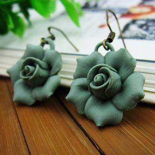 Ceramic Flower Dangle Earring