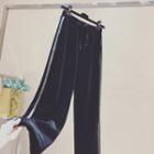 Fleece-lined Wide Leg Pants