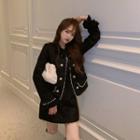Beaded Jacket / Mini A-line Skirt