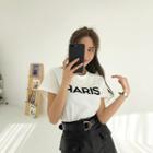 Paris Letter Patch T-shirt