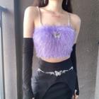 Fluffy Chain Camisole Top