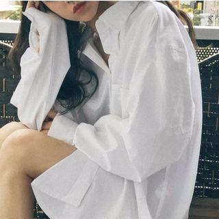 Boyfriend Shirt White - One Size