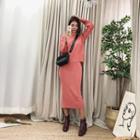 Knit Top & Long Skirt Matching Set