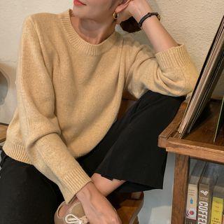 Wool Blend Crop Sweater