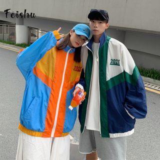 Long Sleeve Color Block Jacket
