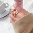 Alloy Open Ring Yr003-01 - Gold - One Size