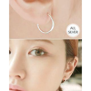 Silver Hoop Earrings (2 Designs)
