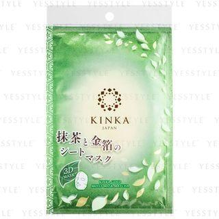 J-pallet - Kinka Gold 3d Moist Mask Matcha 32ml X 3 Pcs