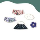 Alloy Carp Fish / Mountain / Cloud / Flower Brooch