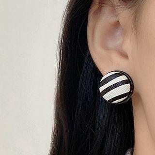 Zebra Print Faux Leather Earring (various Designs)