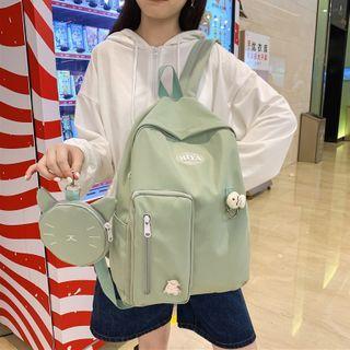 Backpack With Cat Pouch