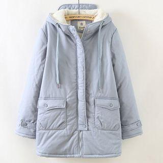 Hooded Fleece-lined Padded Coat