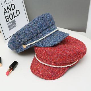 British Retro Wool Navy Hat